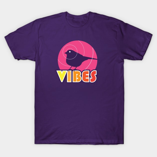 Sparrow Bird Vibes for Birdwatchers/Birdlovers - Pink T-Shirt by HarrisonPublic